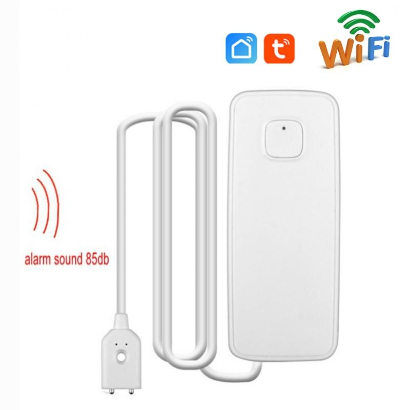 Tuya Wifi Smart Alarm Water Leakage Alarm Independent Water Leak Sensor Detector Flood Alert Overflow Home Security Alarm System
