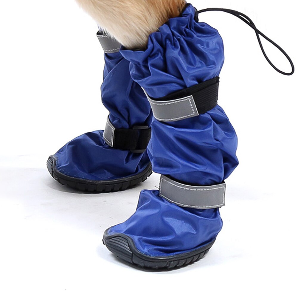 100% wasserdichte Große Hund Schuhe mit Gummi Sohle Winter draussen Schnee Stiefel Naht Abdichtung Regen Jack Stiefel Mittel groß Hund schuhe