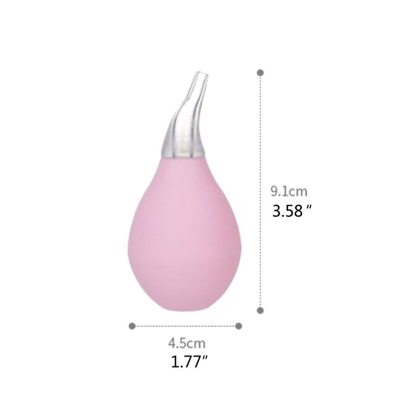 3PCS Nasal Aspirator Snot Sucker Clear Nasal Mucus Remover Baby Suction Nose Cleaner Reusable