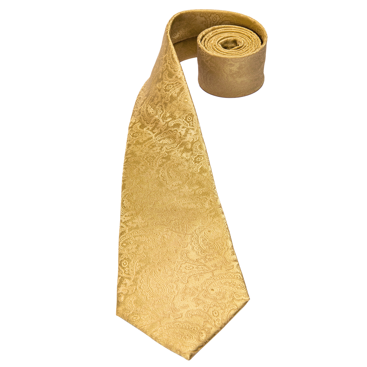 Corbata de seda de Cachemira para hombres, corbata de boda de oro amarillo, mancuerna a mano, para hombres, de , de negocios, , Hi-Tie