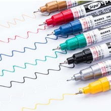 DIY Art Universele 0.7mm Extra Fine Point Permanente Verf Metallic Marker Pen
