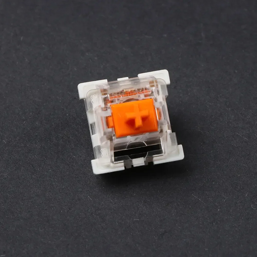 Outemu Stille/Clicky Schakelaars Mechanische Toetsenbordschakelaar 3pin Smeermiddel Rgb Gaming Mx Schakelaars Lineaire Tactiele Multicolor Transparant: Zilver