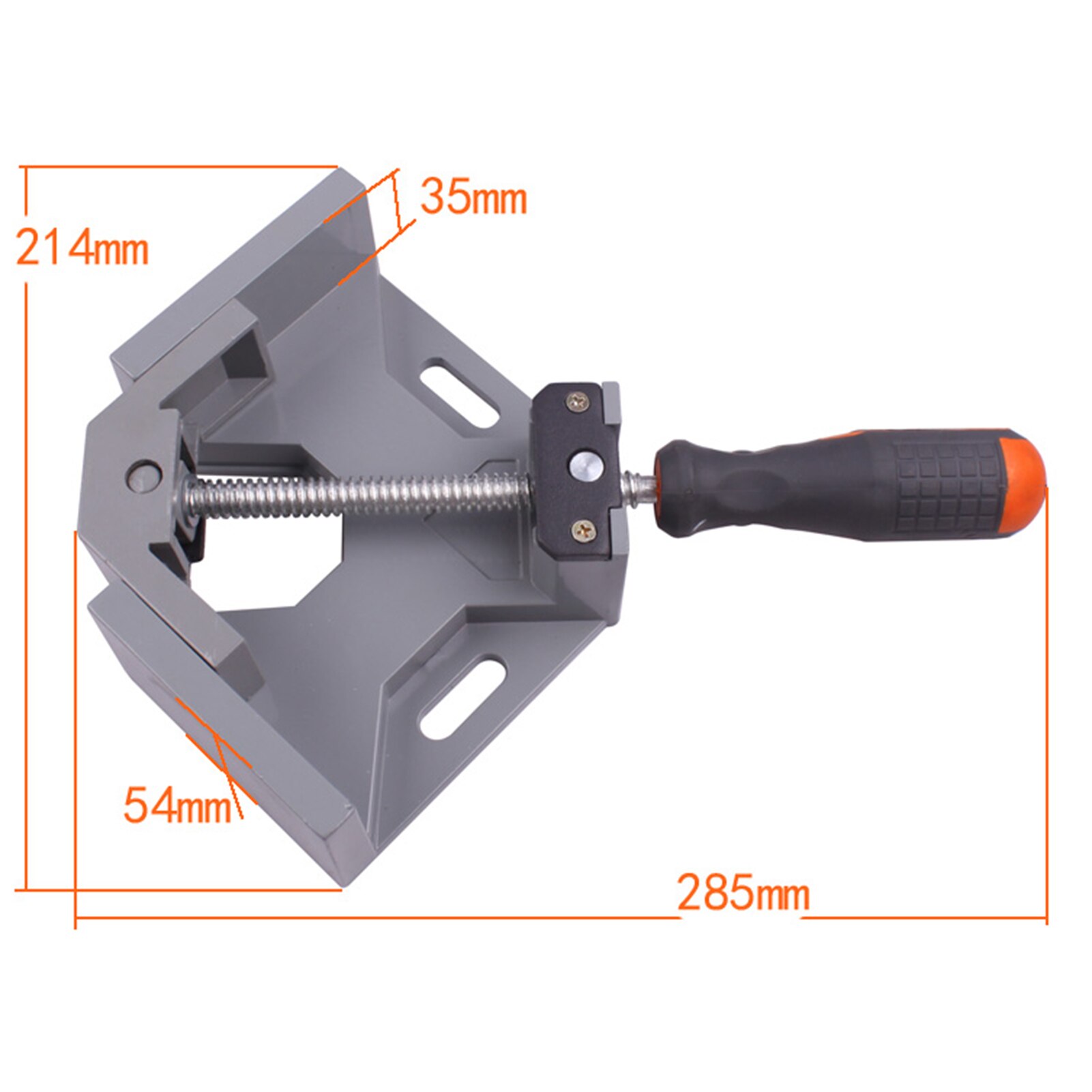 1Pc 90 Degrees Adjustable Single Handle Rectangular Clamp Rotatable Carpenter Clip Angle Clamp Woodworking Frame Clip Tool