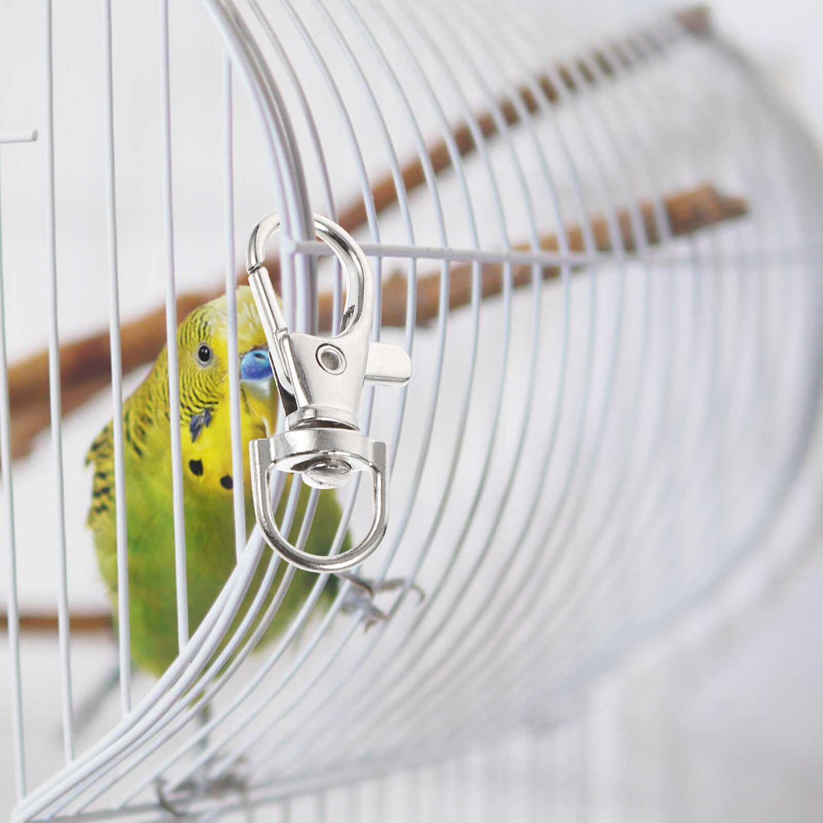 20pcs Pet Birds Cage Metal Hook Clips Anti-Escape Pet Bird Cage Door Buckles