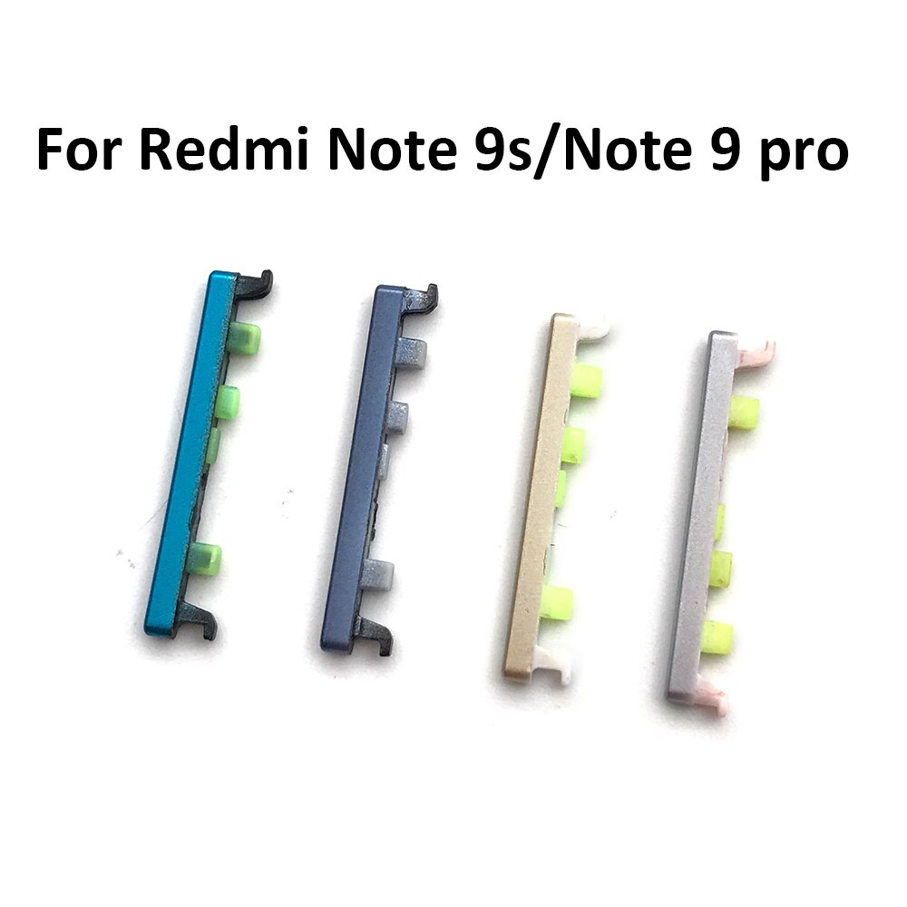 Touche d&#39;alimentation latérale et bouton de Volume de remplacement, pour Xiaomi Redmi Note 9S 9 Pro Note 10 Pro