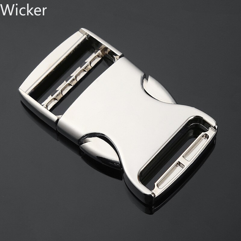 Heavy Duty Metal Side Release Buckle for Luggage Webbing Belt Backpack Diy Silver Plating Insert Fastener for Travel Bag Camping