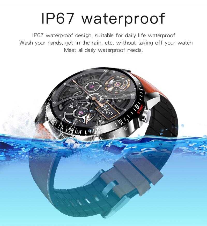 Smartwatch - Bluetooth Call - Heart Rate, Blood Pressure, Blood Oxygen Monitor - 1.3" Round Screen