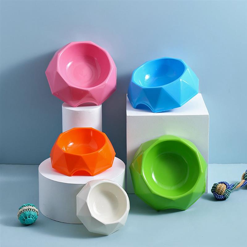 Enkele plastic voerbak voor huisdieren, antislip voerbak voor katten, voerbak voor puppy's, container voor honden, huisdierproduct