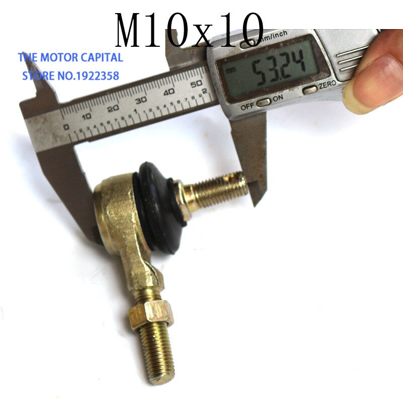Ledkula u-led 10mm m10 metallkulhuvud dragstångsände passar 70cc 90cc 110cc 125cc 150cc 200cc 250cc atv quad 4- wheeler
