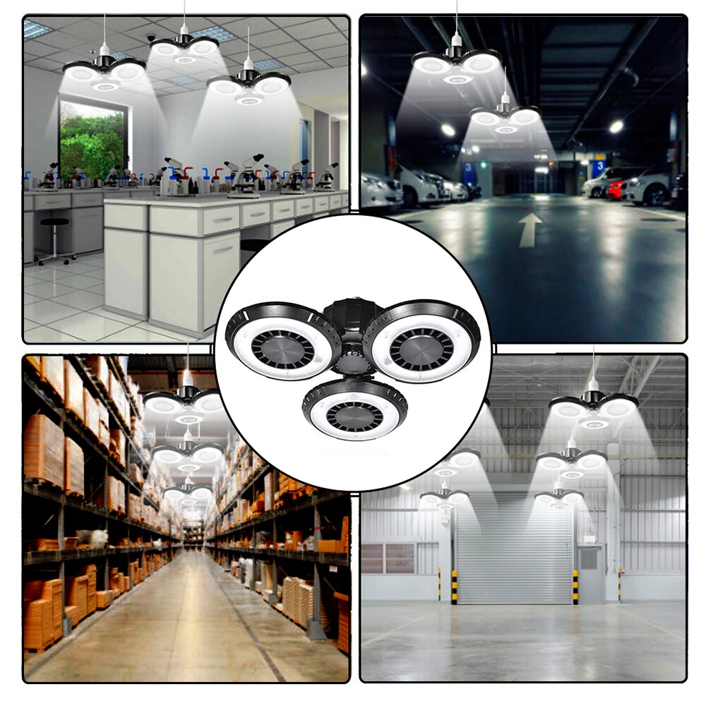 E27 Verlichting Vervormbare Industriële Plafond Armatuur Garaje Led Garage Licht Magazijn Workshop Warsztatowa Machine Highbay