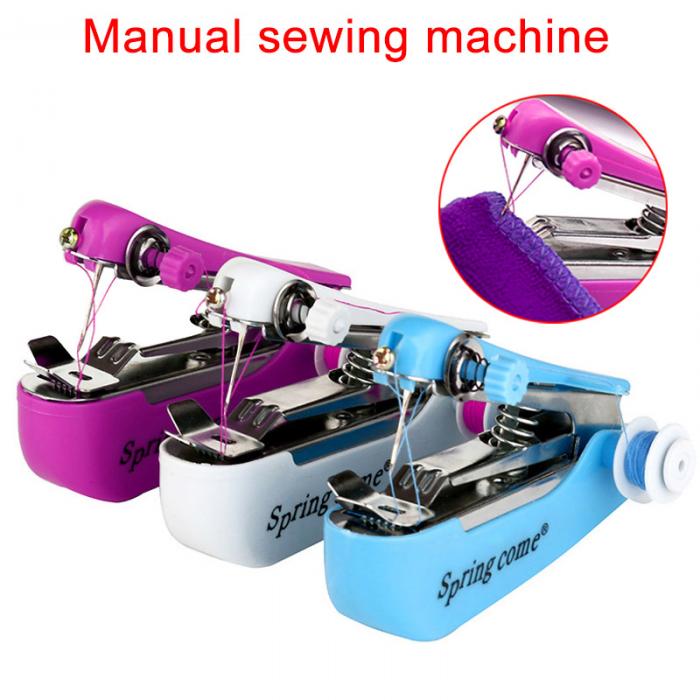 Multifunktionel håndholdt symaskine mini hjemmemanual lille bærbar lommerejse afgørende