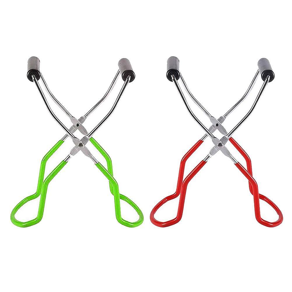 Canning Jar Lifter With Grip Handle Steel Can Tongs Clip Heat Resistance Anti-Clip Jar Glass Bottle Holder Tools