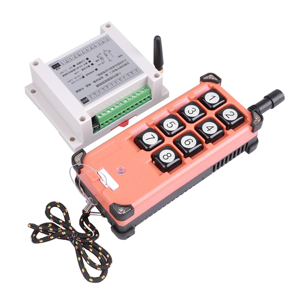 DC12V 24V 36V 8CH Channel Wireless Remote Control LED Light Switch Relay Output Radio RF Transmitter And 433 MHz Receiver: Default Title