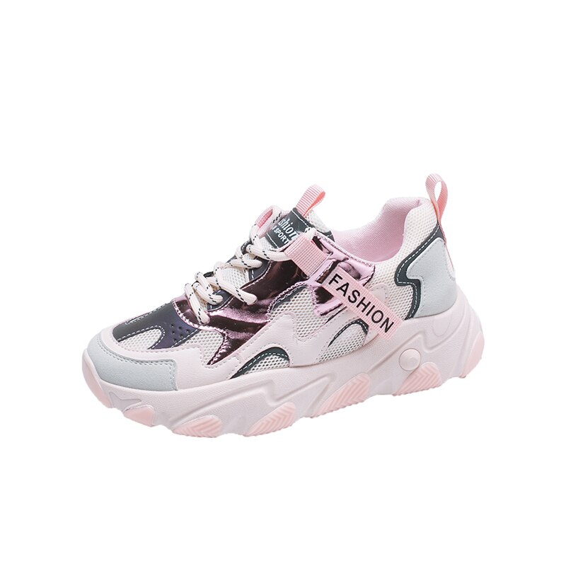 Kvinder sneakers designere chunky vulkaniserede sko pink afslappet gammel far sko kvinde tennis kvindeligt mærke platform sneaker