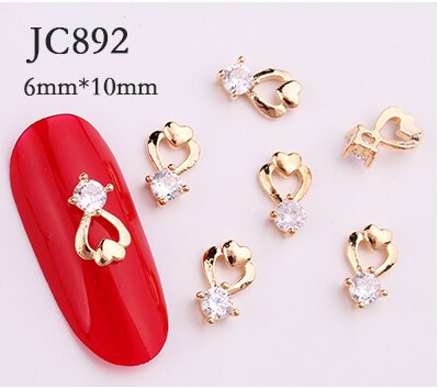 20 stk/parti zirkon krystal diamant 3d smykker japanske neglekunst dekorationer øverste niveau krystal manicure dekorationer: 892