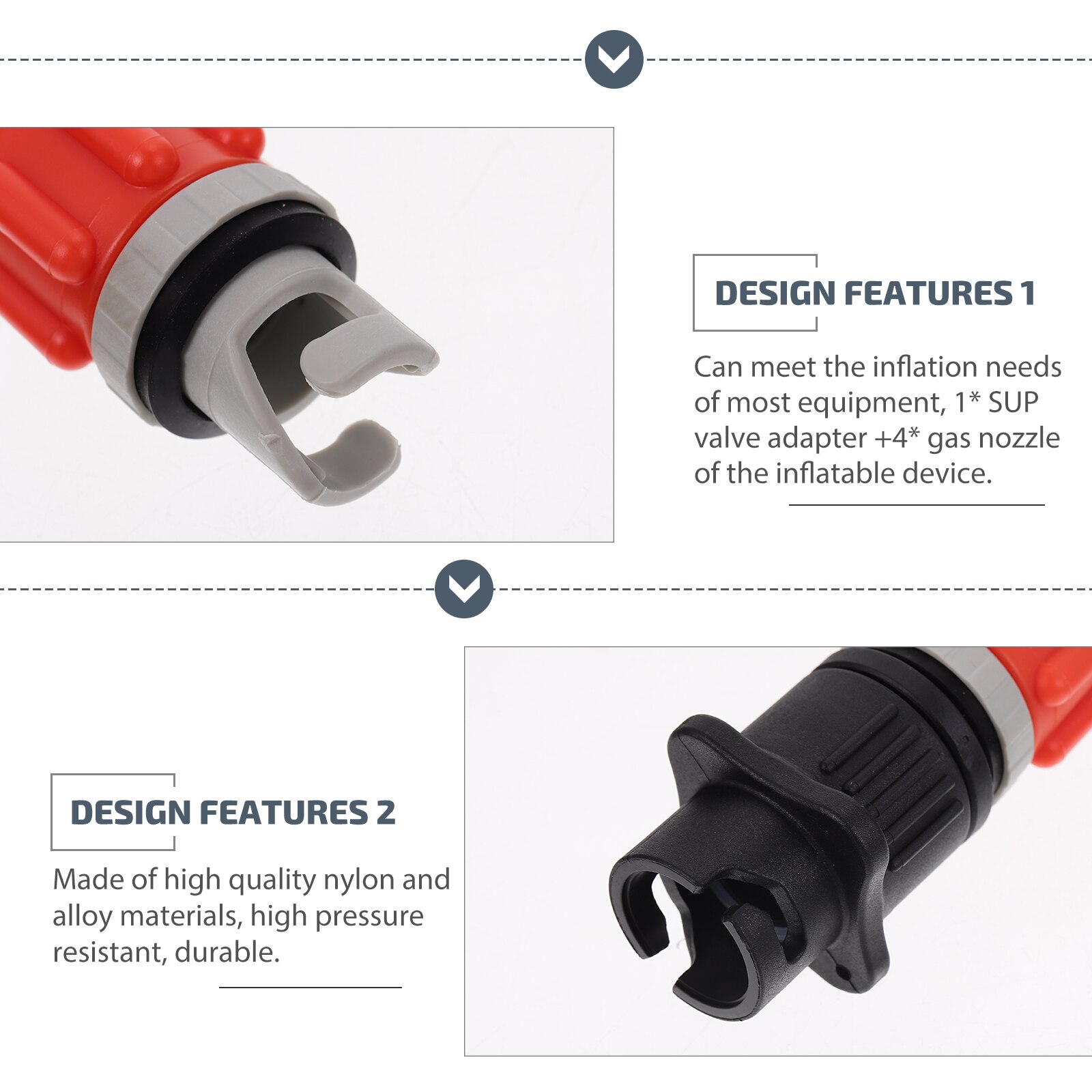 1 set of Adapter Air Pump Accessories Pump Adapter Air Pump Adapter for Boat