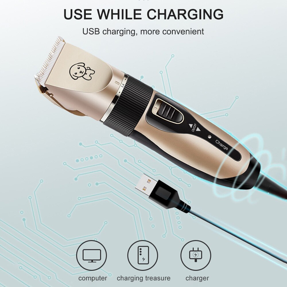Dog Grooming Pet Clipper Hair Trimmer Animal Grooming Clippers Cat Shaver Electric Scissor Clipper машинка для стрижки собак