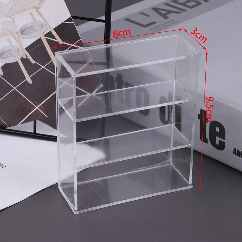 Transparent Acrylic Display Storage Case Box Perspex ShowCase Dustproof For Garage Kit Doll Model Cars Figures Collectibles: B