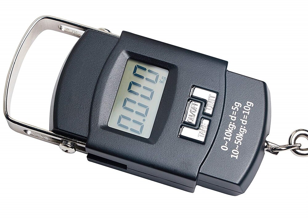 Skala haczyk waga ryby mini wisząca waga kieszonkowa przenośna waga 50 kg LCD cyfrowy wiszące waga bagażowa połowów waga hakowa elektronów