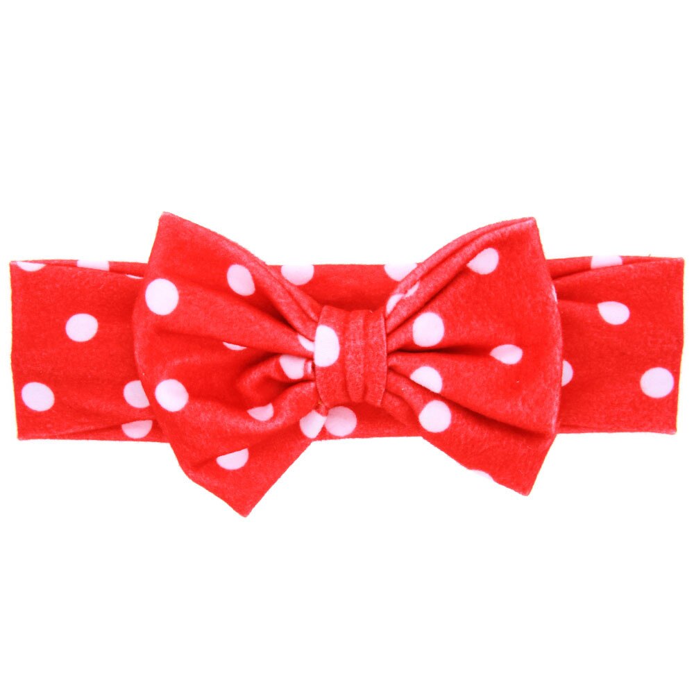 Infant Kleinkind Baby Mädchen Plaid Dot Floral Druck Bowknot Kaninchen Ohren Elastischen Tuch Stirnband Haarband Haar Zubehör: Rot