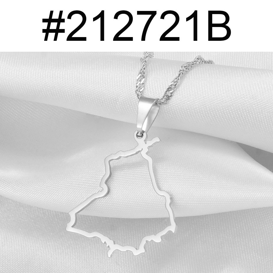 Anniyo punjab state india kort vedhæng neckalces skitsere smykker  #212721: Sølvfarvet / 45cm or 17.7 tommer