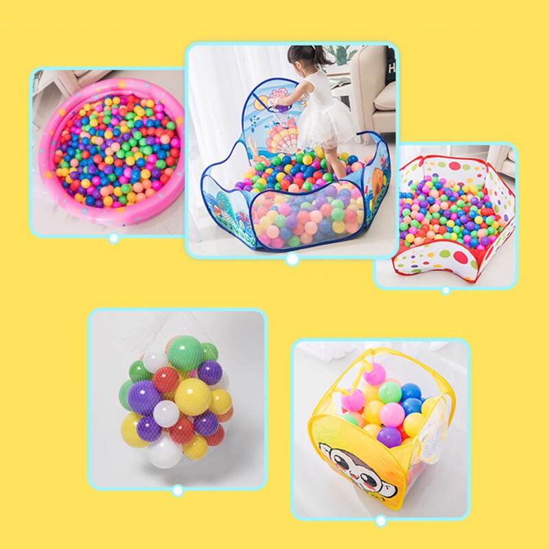 Kleurrijke Bal Speelgoed Opblaasbare Zacht Plastic Oceaan Bal Milieuvriendelijke Kind Baby Zwemmen Zwembad Pit Tent Water Speelgoed 50 100 200 pcs Fun