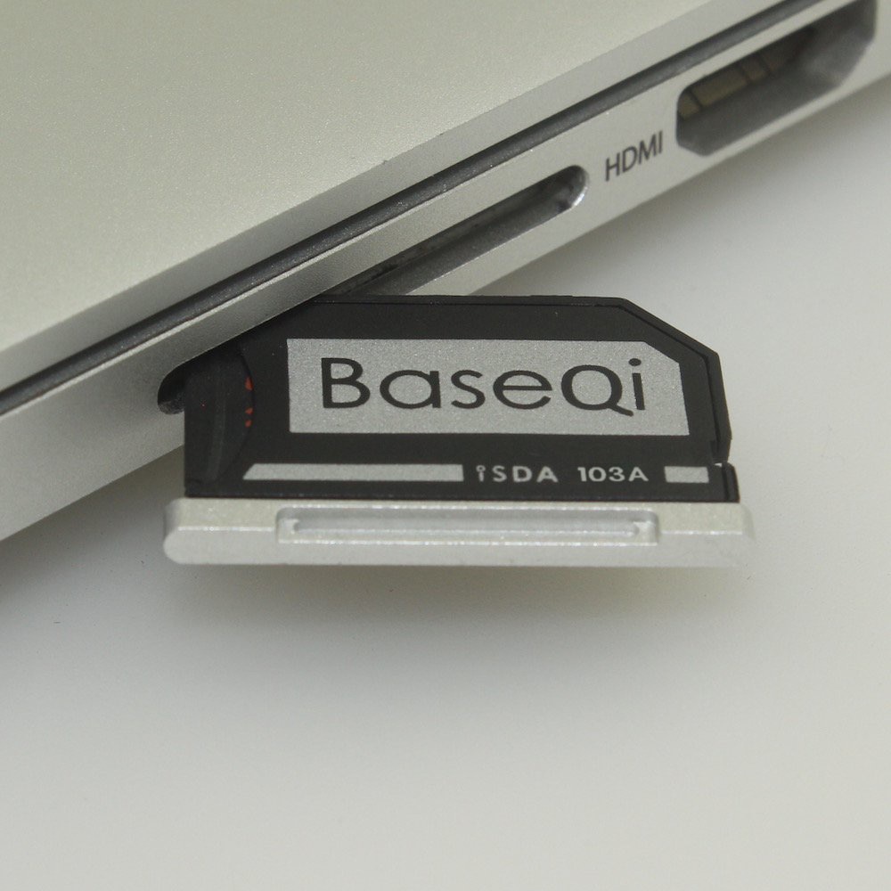 Baseqi Voor Macbook Air 13Inch Aluminium Minidrive Micro Sd Adapter Kaartlezer
