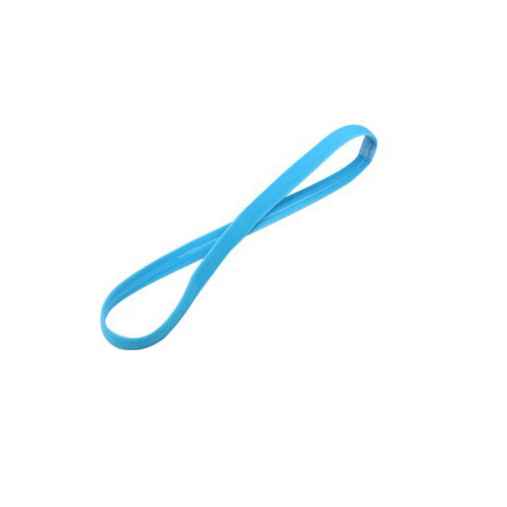 Snoep Kleur Rubber Touw Elastische Draad Koord Touw Rubber Band Elastische Stretch Koord Hoofdband Anti-Slip Yoga Sport Gym tool: Blauw