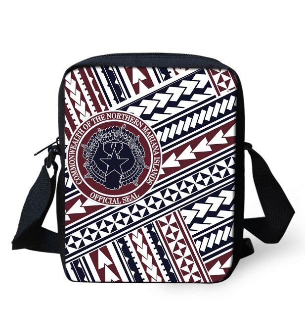 Ilhas marianas do norte tatuagens impresso bolsa de ombro para crianças meninos mini mensageiro sacos viagem crossbody versipacks: 7