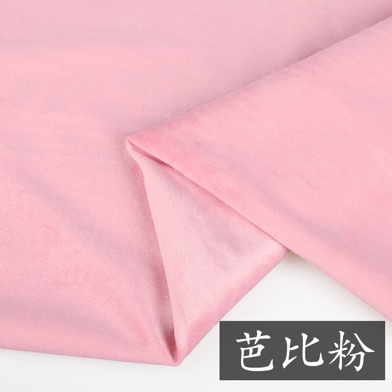 50cm*150cm fløyels klut tykk flanell plysj stoff fløyel pute sofa gull fløyel stoff for kjole fløyel stoff: Kaffe