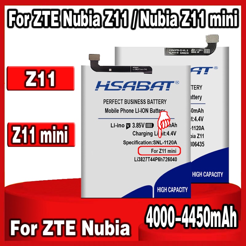 Battery for ZTE Nubia Z11 Mini NX529J Z11 miniS NX549J Z17 mini NX569H NX569 NX529J Z11 NX531J M2 Lite M2Lite NX573J M2 PLAY