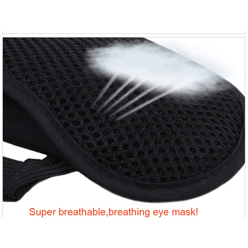 3D Slaapmasker Eyepatch Zachte Eye Slaapmasker Bamboe Houtskool Ademend Reizen Kantoor Elastische Verstelbare Slapen Aid Blindfold