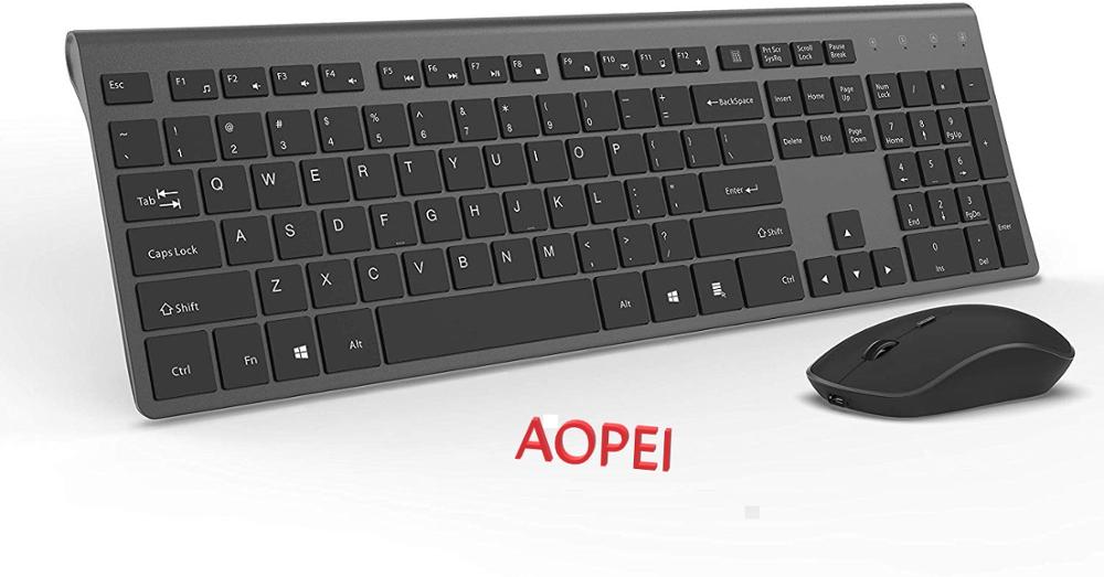 US/ Germany / France / Spain Wireless Keyboard and Mouse, Ergonomic For Home Office Games: U.S.A