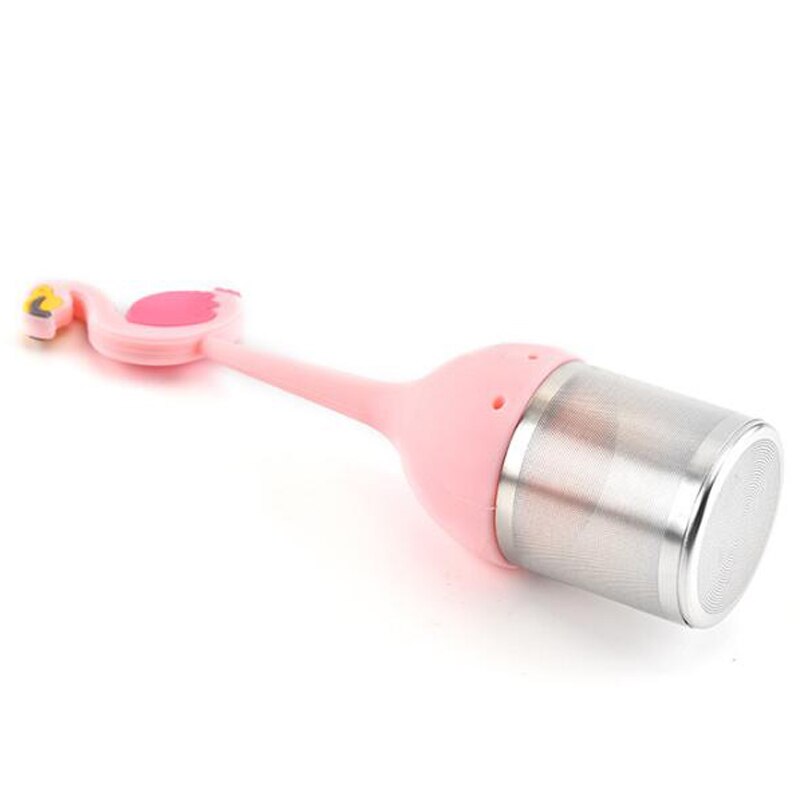 Cute Flamingo Tea Strainer Pineapple Tea Bags Silicone Loose-leaf Herbal Tea Infuser Filter Diffuser Teaware