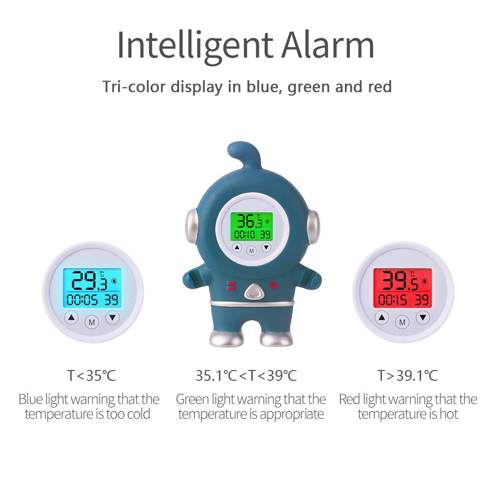 Water Thermometer Bad Thermometer Met Kamertemperatuur Tri-Color Backlit Display Drijvende Babybadje Speelgoed Veiligheid Temperatuur