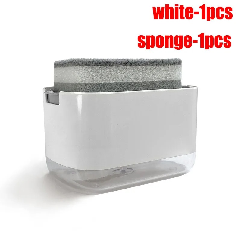 Liquid Soap Dispenser Large Capacity Manual Foam Soap Dispenser Touchless Kitchen Sink Dishwashing Detergent Home Accessories: Light Grey