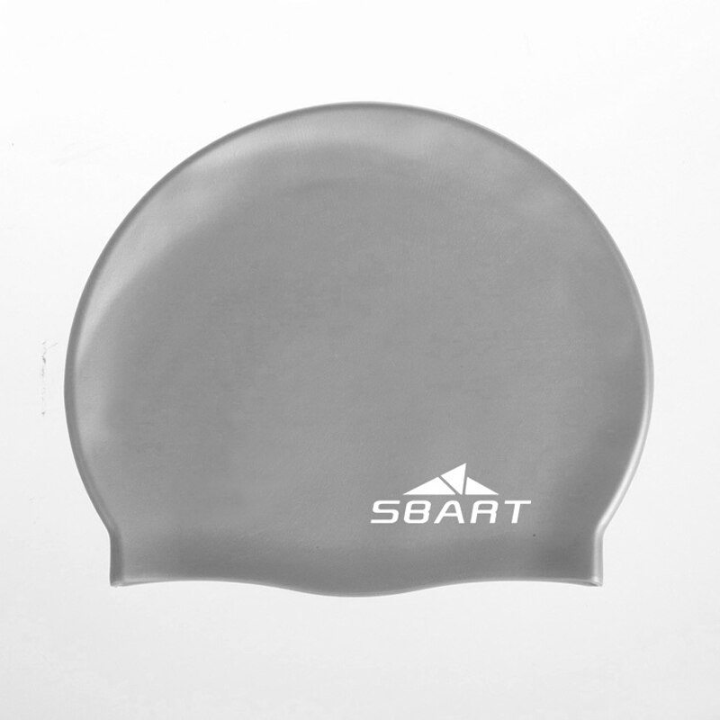 Sbart one size stevige badmuts voor lang haar siliconen badmuts voor dames heren duiksport scuba surfen zwembad watersport hoed