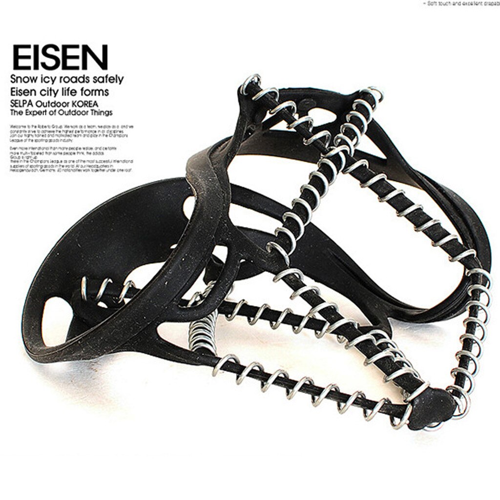 Universele Anti-Slip Ijs clip Schoen Paar Sneeuw Tractie Apparaat Stijgijzers Sneeuw Ijs Klimmen Schoen Spikes Grips Overschoenen # Y5