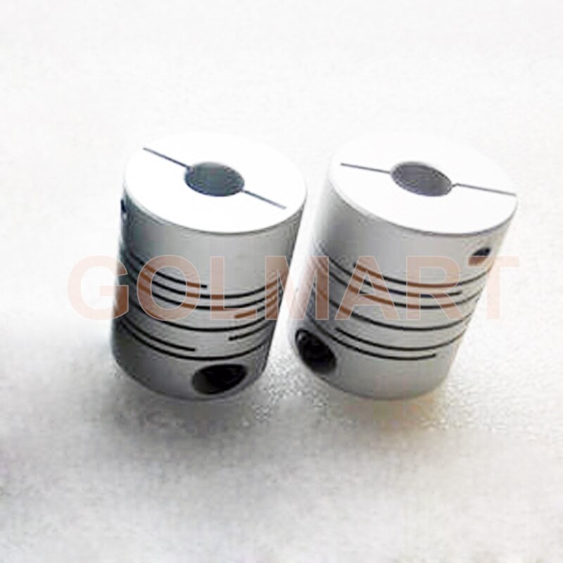 Acoplamiento flexible de aluminio para motor eléctrico, acoplador de eje de línea paralela, CNC, D38mm, 50mm