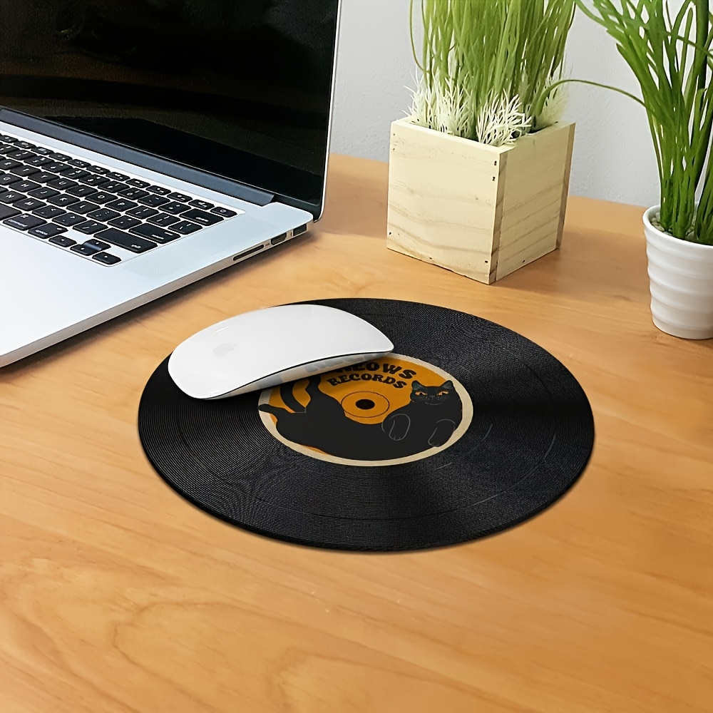 Vintage vinyl record mouse pad Rubber non-slip washable，Mouse Mat For Home Office Gaming Desk Laptop Accessories mat