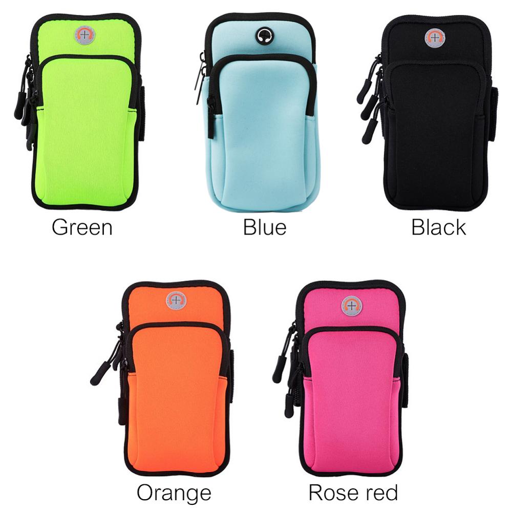 Multifunktionale outdoor-sport-armtasche, freizeit-armtasche, fitnessstudio-tasche, handytasche, schlüsselhalter für iphone x und samsung