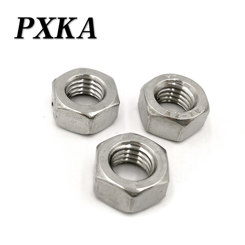 Authentique 316l écrous/écrous hexagonaux en acier inoxydable  m4 m 5 m 6 m 8 m 10 m 12 m 14 m 16 m 18 m 20 m 24