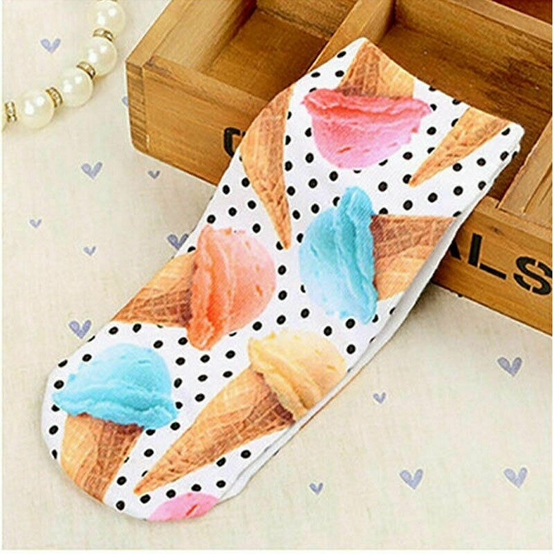 Chaussettes 3D drôles nouveauté Bacon doux imprimé Art cheville chaussettes porc dollars viande chaussettes