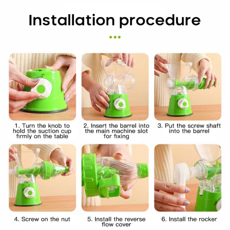 Home Manual Juicer Hand Crank Health Juicer Kitchen Fruit Squeezer With Long Handle Apple Orange Juicer Kitchen Accessories