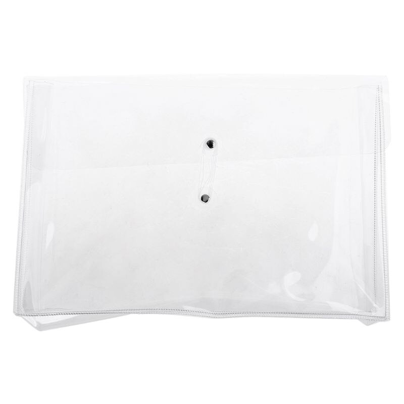 Multifunctional Transparent PVC Winding Storage Bag File Folder Makeup Organizer