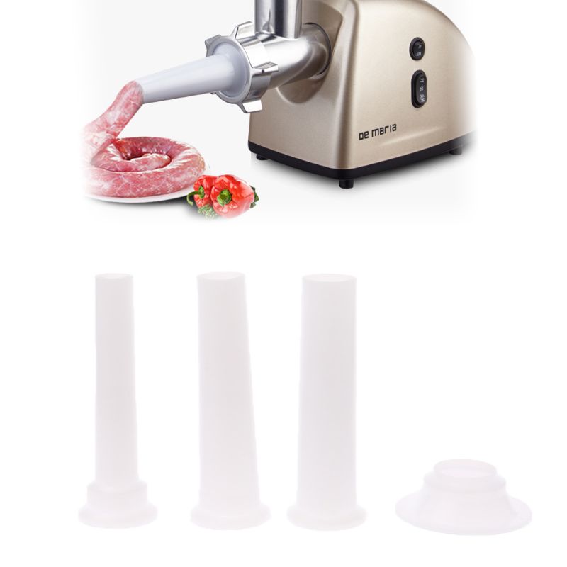 3pcs/set Meat Grinder Sausage Stuffer Filling Tubes DIY Sausages Maker Funnels