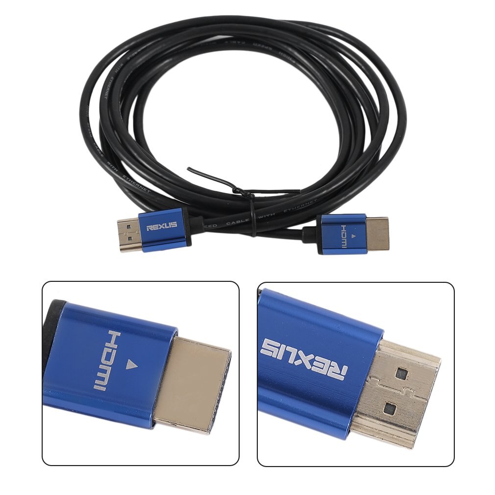 1M/3M/5M/10M Super Long Aluminum Alloy HDMI Cable Male To Male Super High Speed HDMI Cable Ethernet 3D 4K Black
