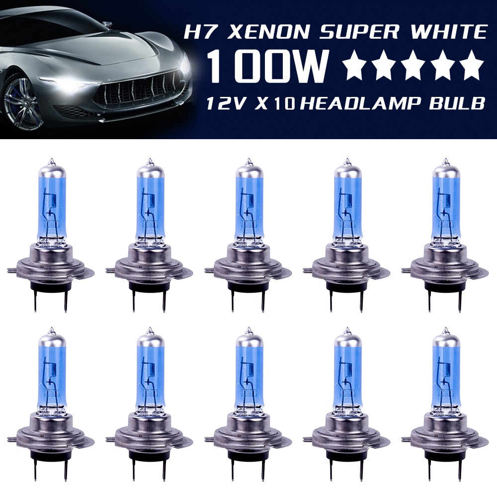 H7 100W 12V Auto Mistlamp Super Heldere Auto Koplamp Lampen Halogeen Lampen Auto Parking Lamp Led-lampen auto Accessoires