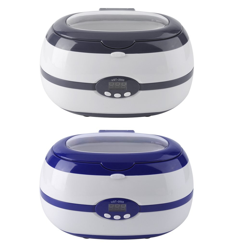 Intelligent VGT-2000 600ml Mini Sonic Wave Ultrasonic Cleaner For Eyeglasses Jewelry Circuit Board With Basket EU Plug