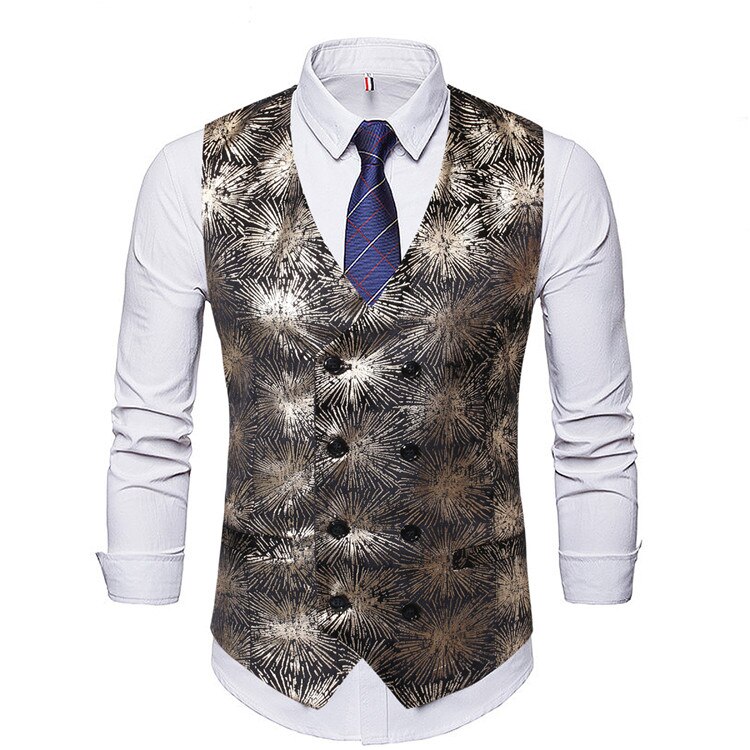 Jacquard Vest  -sun white- main image 1